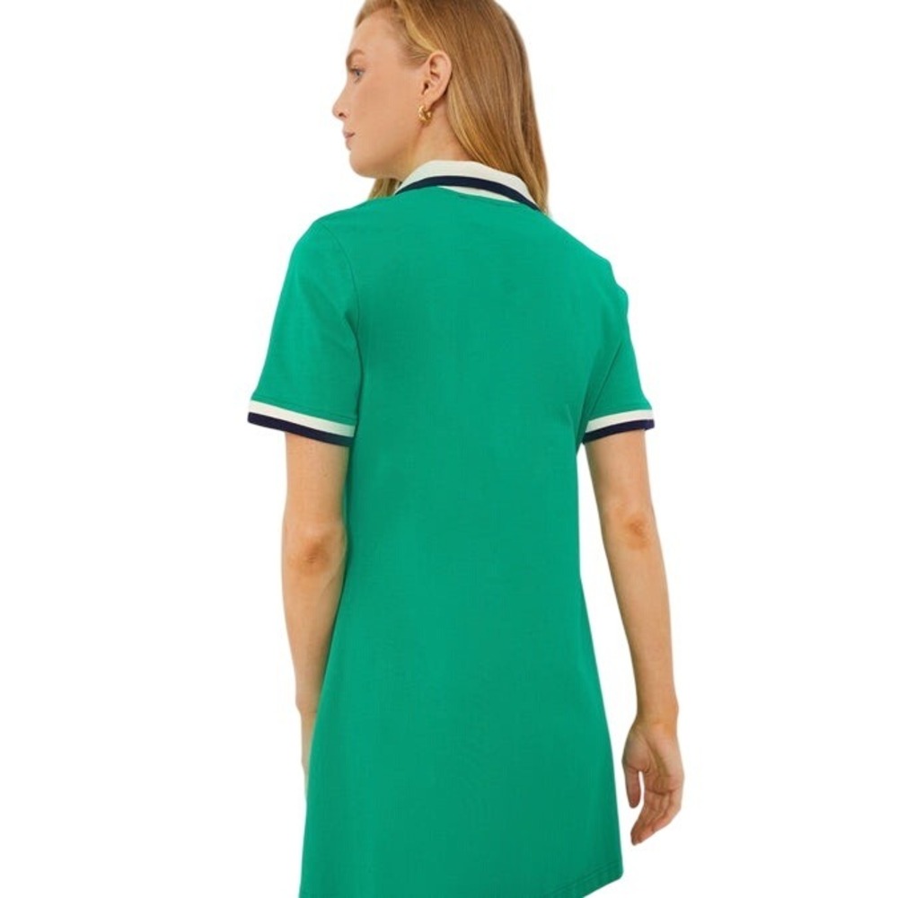 Tuckernuck NWT Dress Green Hutton Polo Shirt Mini Women's Sz S Preppy Coastal - Picture 2 of 12